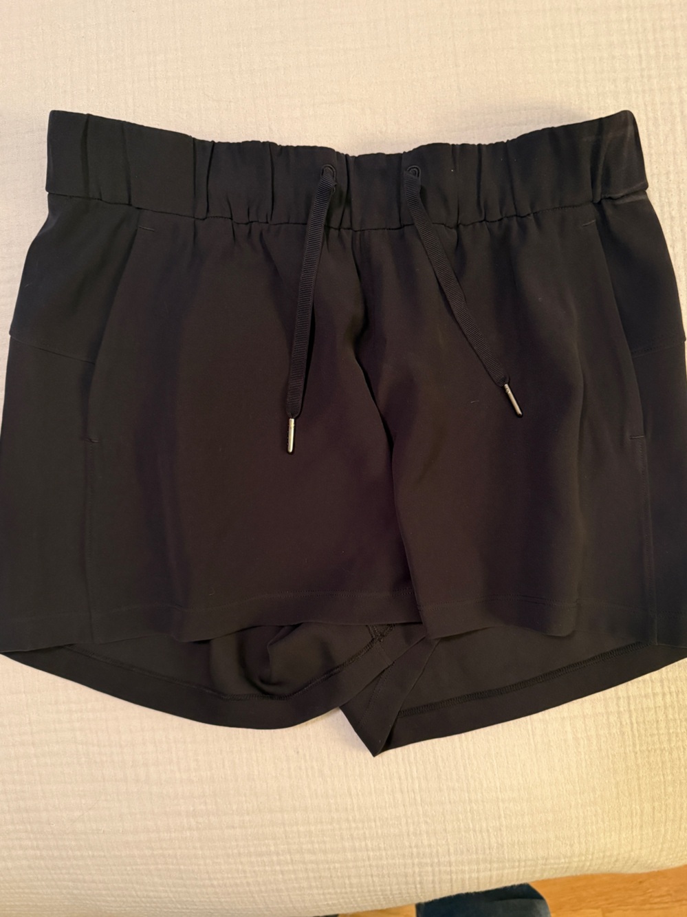 lululemon athletica Black High-Waist Active Shorts